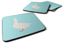Load image into Gallery viewer, Roman Goose Blue Check Foam Coaster  BB8072FC