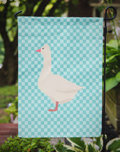 Load image into Gallery viewer, Roman Goose Blue Check Garden Flag - Outdoor Decorative Yard Flag