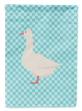Load image into Gallery viewer, Roman Goose Blue Check Garden Flag - Outdoor Decorative Yard Flag