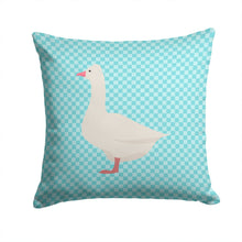 Load image into Gallery viewer, Roman Goose Blue Check Throw Pillow - 14x14 Decorative Pillow – Art for Your Home &amp; Patio BB8072PW1414
