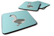 Load image into Gallery viewer, African Goose Blue Check Foam Coaster  BB8073FC