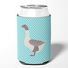Load image into Gallery viewer, Buff Grey Back Goose Blue Check Can or Bottle Hugger BB8075CC