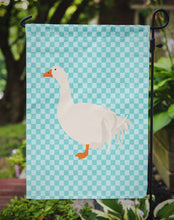 Load image into Gallery viewer, Sebastopol Goose Blue Check Garden Flag - Outdoor Decorative Yard Flag