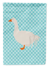 Load image into Gallery viewer, Sebastopol Goose Blue Check Garden Flag - Outdoor Decorative Yard Flag