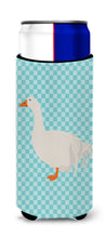 Load image into Gallery viewer, Sebastopol Goose Blue Check   Hugger for slim cans