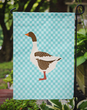 Load image into Gallery viewer, Pomeranian Rogener Goose Blue Check Garden Flag - Outdoor Decorative Yard Flag