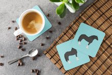 Load image into Gallery viewer, Pomeranian Rogener Goose Blue Check Foam Coaster  BB8078FC