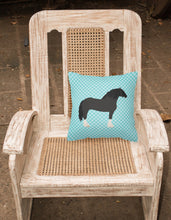 Load image into Gallery viewer, Pomeranian Rogener Goose Blue Check Fabric Decorative Pillow BB8078PW1818