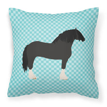 Load image into Gallery viewer, Pomeranian Rogener Goose Blue Check Fabric Decorative Pillow BB8078PW1818