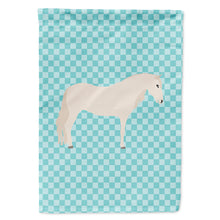 Load image into Gallery viewer, Paso Fino Horse Blue Check Flag Canvas House Size BB8079CHF