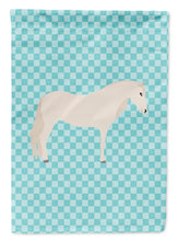Load image into Gallery viewer, Paso Fino Horse Blue Check Garden Flag - Outdoor Decorative Yard Flag