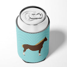 Load image into Gallery viewer, Percheron Horse Blue Check Can or Bottle Hugger BB8080CC