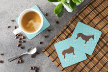 Load image into Gallery viewer, Percheron Horse Blue Check Foam Coaster  BB8080FC