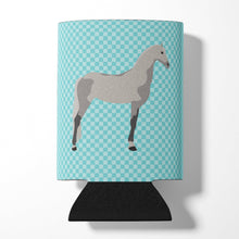 Load image into Gallery viewer, Orlov Trotter Horse Blue Check Can or Bottle Hugger BB8082CC