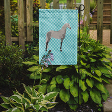 Load image into Gallery viewer, Orlov Trotter Horse Blue Check Garden Flag - Outdoor Decorative Yard Flag