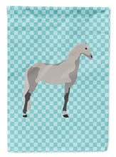 Load image into Gallery viewer, Orlov Trotter Horse Blue Check Garden Flag - Outdoor Decorative Yard Flag