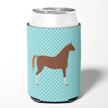Load image into Gallery viewer, Hanoverian Horse Blue Check Can or Bottle Hugger BB8083CC