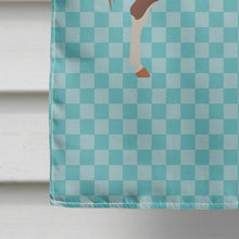 Load image into Gallery viewer, Hanoverian Horse Blue Check Flag Canvas House Size BB8083CHF