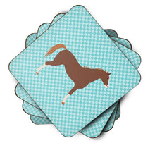 Load image into Gallery viewer, Hanoverian Horse Blue Check Foam Coaster  BB8083FC