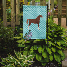 Load image into Gallery viewer, Hanoverian Horse Blue Check Garden Flag - Outdoor Decorative Yard Flag