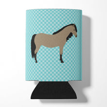 Load image into Gallery viewer, Welsh Pony Horse Blue Check Can or Bottle Hugger BB8084CC