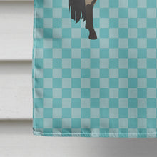 Load image into Gallery viewer, Welsh Pony Horse Blue Check Flag Canvas House Size BB8084CHF