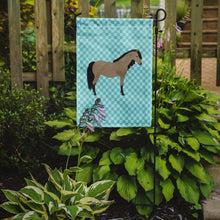 Load image into Gallery viewer, Welsh Pony Horse Blue Check Garden Flag - Outdoor Decorative Yard Flag