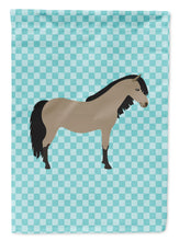 Load image into Gallery viewer, Welsh Pony Horse Blue Check Garden Flag - Outdoor Decorative Yard Flag