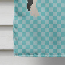 Load image into Gallery viewer, Cyldesdale Horse Blue Check Flag Canvas House Size BB8086CHF