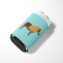 Load image into Gallery viewer, Shetland Pony Horse Blue Check Can or Bottle Hugger BB8088CC