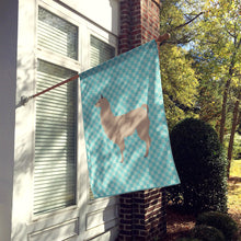 Load image into Gallery viewer, Llama Blue Check Flag Canvas House Size BB8090CHF