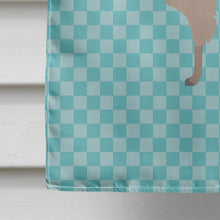 Load image into Gallery viewer, Llama Blue Check Flag Canvas House Size BB8090CHF