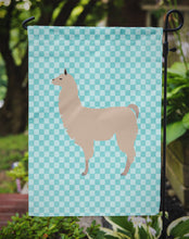 Load image into Gallery viewer, Llama Blue Check Garden Flag - Outdoor Decorative Yard Flag