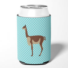 Load image into Gallery viewer, Vicugna or Vicuna Blue Check Can or Bottle Hugger BB8091CC