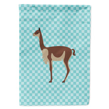 Load image into Gallery viewer, Vicugna or Vicuna Blue Check Flag Canvas House Size BB8091CHF
