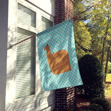 Load image into Gallery viewer, Alpaca Suri Blue Check Flag Canvas House Size BB8094CHF