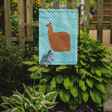 Load image into Gallery viewer, Alpaca Suri Blue Check Garden Flag - Outdoor Decorative Yard Flag