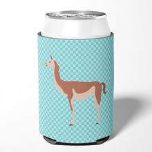 Load image into Gallery viewer, Guanaco Blue Check Can or Bottle Hugger BB8095CC