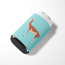 Load image into Gallery viewer, Guanaco Blue Check Can or Bottle Hugger BB8095CC