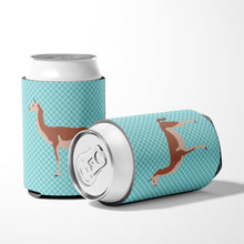 Load image into Gallery viewer, Guanaco Blue Check Can or Bottle Hugger BB8095CC