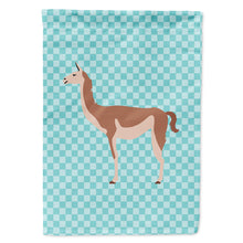 Load image into Gallery viewer, Guanaco Blue Check Flag Canvas House Size BB8095CHF