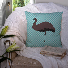 Load image into Gallery viewer, Emu Blue Check Throw Pillow - 14x14 Decorative Pillow – Art for Your Home &amp; Patio BB8096PW1414
