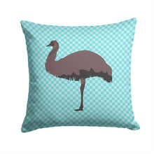 Load image into Gallery viewer, Emu Blue Check Throw Pillow - 14x14 Decorative Pillow – Art for Your Home &amp; Patio BB8096PW1414
