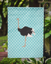 Load image into Gallery viewer, Common Ostrich Blue Check Garden Flag - Outdoor Decorative Yard Flag