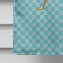 Load image into Gallery viewer, Golden or Chinese Pheasant Blue Check Flag Canvas House Size BB8102CHF