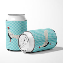 Load image into Gallery viewer, Silver Pheasant Blue Check Can or Bottle Hugger BB8103CC