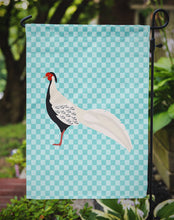 Load image into Gallery viewer, Silver Pheasant Blue Check Garden Flag - Outdoor Decorative Yard Flag