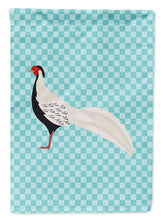 Load image into Gallery viewer, Silver Pheasant Blue Check Garden Flag - Outdoor Decorative Yard Flag