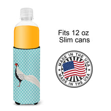 Load image into Gallery viewer, Silver Pheasant Blue Check   Hugger for slim cans