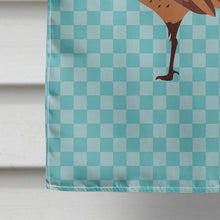 Load image into Gallery viewer, Ring-necked Common Pheasant Blue Check Flag Canvas House Size BB8104CHF